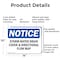 Signmission Storm Water Drain Cover & Directional Flow Map, 14 in W x Rectangle, Aluminum OS-2PACK-NS-A-1014-L-18496 - alternate 6